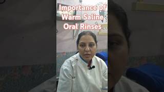 Importance of Warm Saline Oral Rinse dentalshorts [upl. by Ika954]