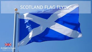 Scotland St Andrew Flag Flying 🏴󠁧󠁢󠁳󠁣󠁴󠁿 [upl. by Zetrauq]