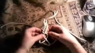 Aiguillette Achselband Как сплести аксельбант из 5 прядей [upl. by Gnauq346]