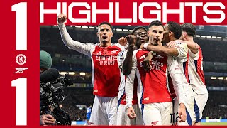 HIGHLIGHTS  Chelsea vs Arsenal 11  Premier League  Martinelli scores in London derby draw [upl. by Einnus]