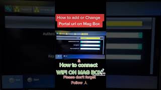 how to put portal url into mag box or change portal url Mag Box iptv [upl. by Ayo]