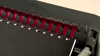 How To Use a Manual Comb Binding Machine [upl. by Ibocaj]