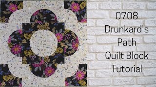 0708 Drunkards Path Free Quilt Block Tutorial  Block of the Day 2023  AccuQuilt  Carol Thelen [upl. by Dymphia]