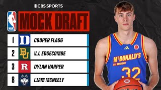 WAYTOOEARLY 2025 NBA Mock Draft Cooper Flagg goes No 1 overall  CBS Sports [upl. by Fronniah]