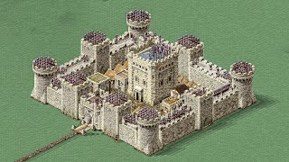 CASTLE vs MASSIVE INVASION  Stronghold Definitive Edition [upl. by Azilem]