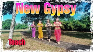 💃NEW GYPSY Line Dance Teach [upl. by Vey]