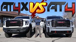 2024 GMC Sierra HD AT4X vs 2024 GMC Sierra HD AT4 Which 100000 Truck Is Best [upl. by Rocker]