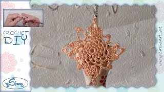 Tutorial Uncinetto ❀ Orecchini ❀ 2 floreali crochet earrings ITA  ENG instructions  pattern [upl. by Assyn900]