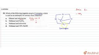 Which of the following reagents can give Urotropine which is used as an antiseptic for urinary [upl. by Lemon]