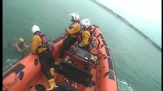 Skerries RNLI rescue a hypothermic swimmer [upl. by Viradis]