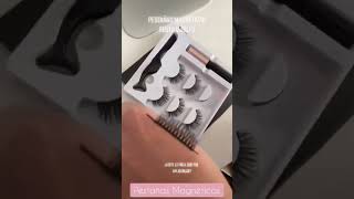 Pestañas Postizas Magneticas 3 Pares Reutilizables 3D con 1 Delineador de Ojos y Pinzas viral [upl. by Rheta]