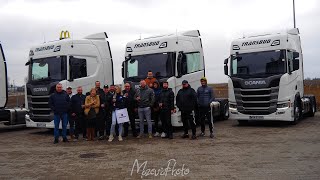 🇵🇱✔Odbiór 10 nowych aut✔ SCANIA R450 2023Transbud [upl. by Gunner]