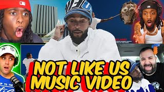 CRAZY REACTION COMPILATION  Kendrick Lamar Not Like Us Music Video [upl. by Ennylcaj]