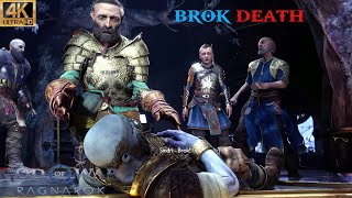 God of War  Ragnarok BROK DEATH SCENSE FULL GAMEPLAY PC ULTRA [upl. by Lawson840]