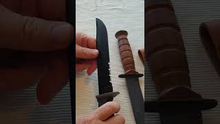 CASE XX USMC and KABAR D2 Extreme Fighting knives [upl. by Annirac532]