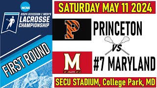 2024 Lacrosse Princeton v Maryland Full Game 51124 FIRST ROUND Men’s NCAA Lacrosse Championships [upl. by Lehcear]