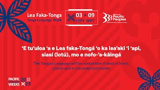 Tongan Language Week 2023 Theme Audio [upl. by Uyekawa641]