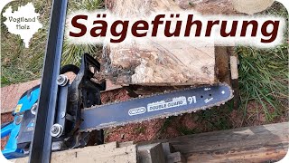 Führungsschiene für die Kettensäge für unter 50 € selber bauen  Easy Chainsawmill build [upl. by Cornell]