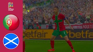 Portugal vs Escocia Resumen  Liga de Naciones 2024 [upl. by Ultann]