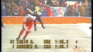 Olympic Winter Games Sarajevo 1984  1500 m Ehrig  Boucher [upl. by Nywnorb423]