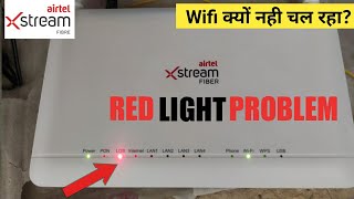 how to complain airtel network problem in airtel thanks app  Airtel wifi red light problem Xstream [upl. by Idissac715]