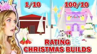 Rating Christmas Builds In Adopt Me Roblox [upl. by Feliza]