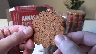 Annas Pepparkakor Original Swedish Thin Gingerbread UNBOXING [upl. by Ennej]