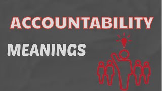 What is the meaning of accountability  means and definition with example in English [upl. by Heyes410]