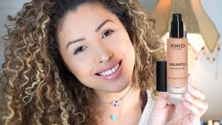 Kiko Unlimited Foundation Review amp Demo  oxSPiFFYxo [upl. by Quiteria137]