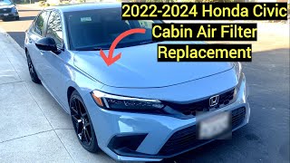 20222024 Honda Civic Cabin Air Filter Replacement [upl. by Trilbie]