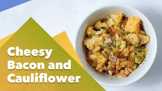 Keto Cheesy Bacon and Cauliflower Recipe [upl. by Yrro]