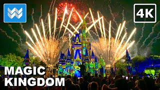 4K Magic Kingdom Fireworks Show 🎆 Happily Ever After  Disney World Orlando Florida USA 🎧 [upl. by Milore837]