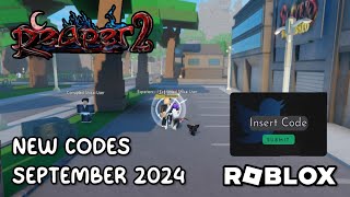 Roblox Reaper 2 New Codes September 2024 [upl. by Nillor]