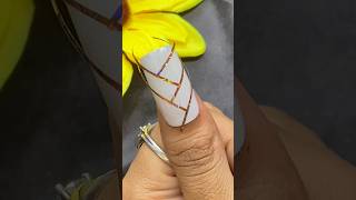 Beautiful stripping tape nail art design at home yt youtube youtubeshorts ytshort [upl. by Standford]