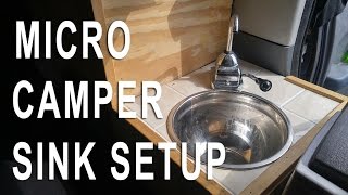 Van Living Camper Van Sink System [upl. by Caleb746]