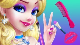 Fun Kids Care Games  Ice Princess Makeup Makeover Spa Beauty Salon amp Pet Dress Up Girls Kids Games [upl. by Pietje]