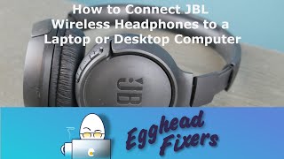 How to Connect JBL Wireless Headphones to a Laptop or Desktop Computer [upl. by Akimit]