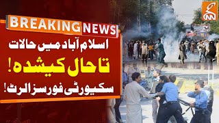 PTI D Chow Protest  Latest Updates From Islamabad  Breaking News  GNN [upl. by Yrrej711]