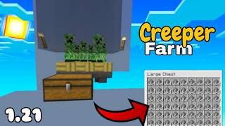 How to Build an Easy Creeper Farm in Minecraft 121 Java amp Bedrock [upl. by Honig]