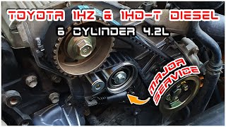 DIY Toyota Landcruiser 80 Series  1HZ amp 1HDT Timing Belt amp Water Pump Replacement [upl. by Bernette]