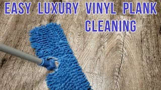 HOW TO CLEAN LUXURY VINYL PLANK FLOORING  FAST amp EASY [upl. by Yesrod453]