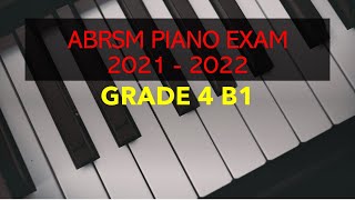 ABRSM Piano Exam 2021 2022 Grade 4 B1 Barbara Arens Moonbeams [upl. by Suinuj]