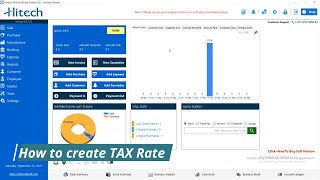 How to create TAX Rate  Tax Rate Setup View amp Check  Hitech BillSoft Global Guide  HINDI [upl. by Ahcsropal]