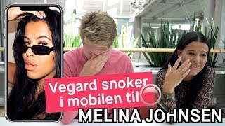 Vegard Harm snoker i mobilen til «Ex on the Beach»Melina [upl. by Matthus]