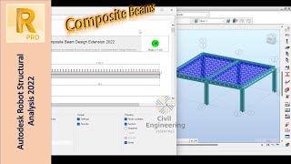 Design of Composite Steel Beams in Autodesk Robot [upl. by Eelirol954]