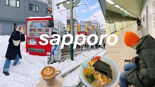 My First Trip to Sapporo Japan 🦀 Otaru Snow Festival Hokkaido Foods VLOG [upl. by Myrwyn]