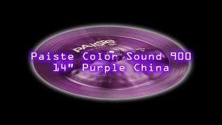 Paiste 900 ColorSound 14quot Purple China [upl. by Caldeira]