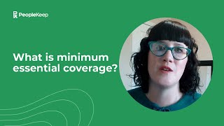 What is Minimum Essential Coverage MEC [upl. by Suoivatnod440]