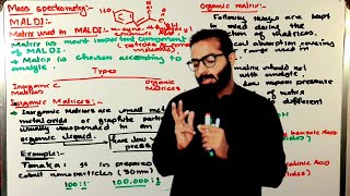 Part2 MALDI  Matrices used in MALDI  Ionization techniques in mass spectrometry [upl. by Cleopatre]