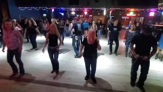 Lainey Wilsons quotHillbilly Hippiequot country line dance class demo [upl. by Jecon]